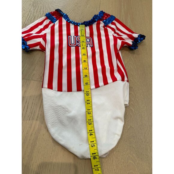 Toddler Girl Dansco U.S.A. Sequin Baseball Dance Outfit, size 3T - Picture 15 of 16